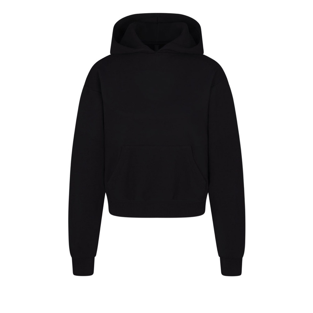 SET of Skims Cotton Fleece Classic Hoodie and Sweats Onyx - Picture 4 of 13